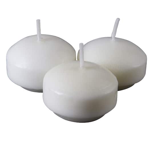 48 Packs:  9 ct. (432 total) White Linen Floating Candles Value Pack by Ashland&#xAE;